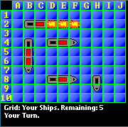 Q-Battleship mobile game Screenshot