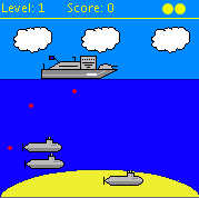 Q-SubDestroyer mobile game Screenshot
