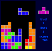 Q-Tetris mobile game Screenshot